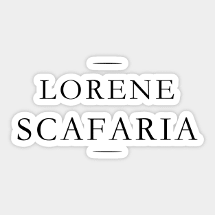 Lorene Scafaria Sticker